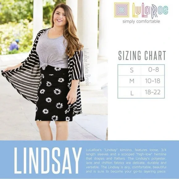 LuLaRoe Lindsay Gray Top - Picture 4 of 4
